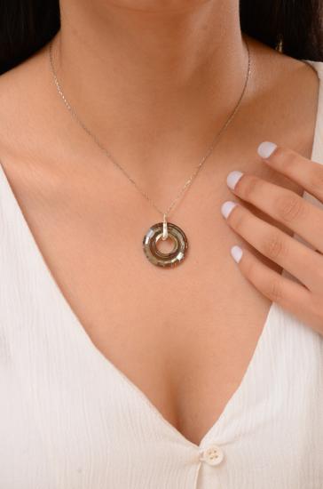 Swarovski Taşlı 925 Ayar Gümüş Kolye